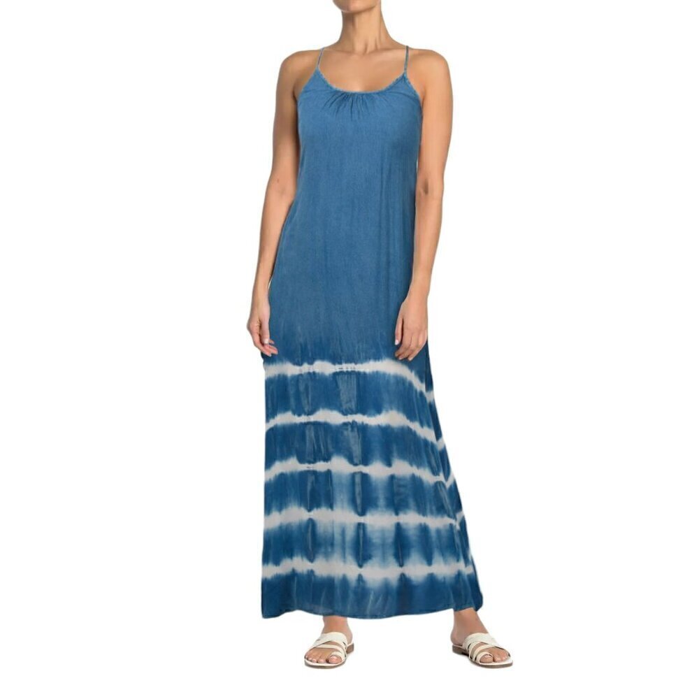 NWT BOHO ME Women's Tie Dye Strappy Beach Maxi Dress Cover Up - Picture 1 of 6